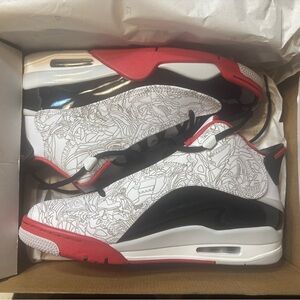 Jordan Dub Zero Red and Black Sneakers